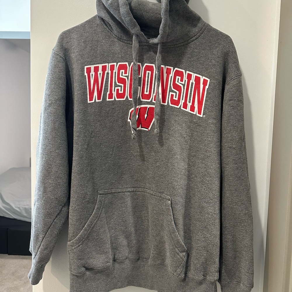 Wisconsin Gray Hoodie